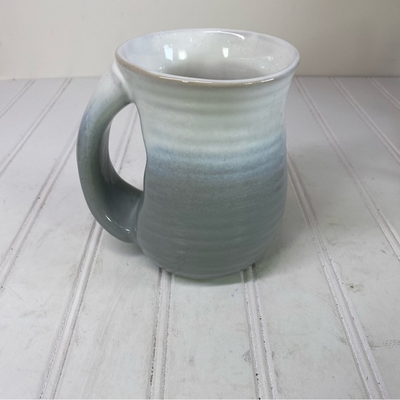 Ceramic handwarmer gray coffee mug - Picture 2 of 5